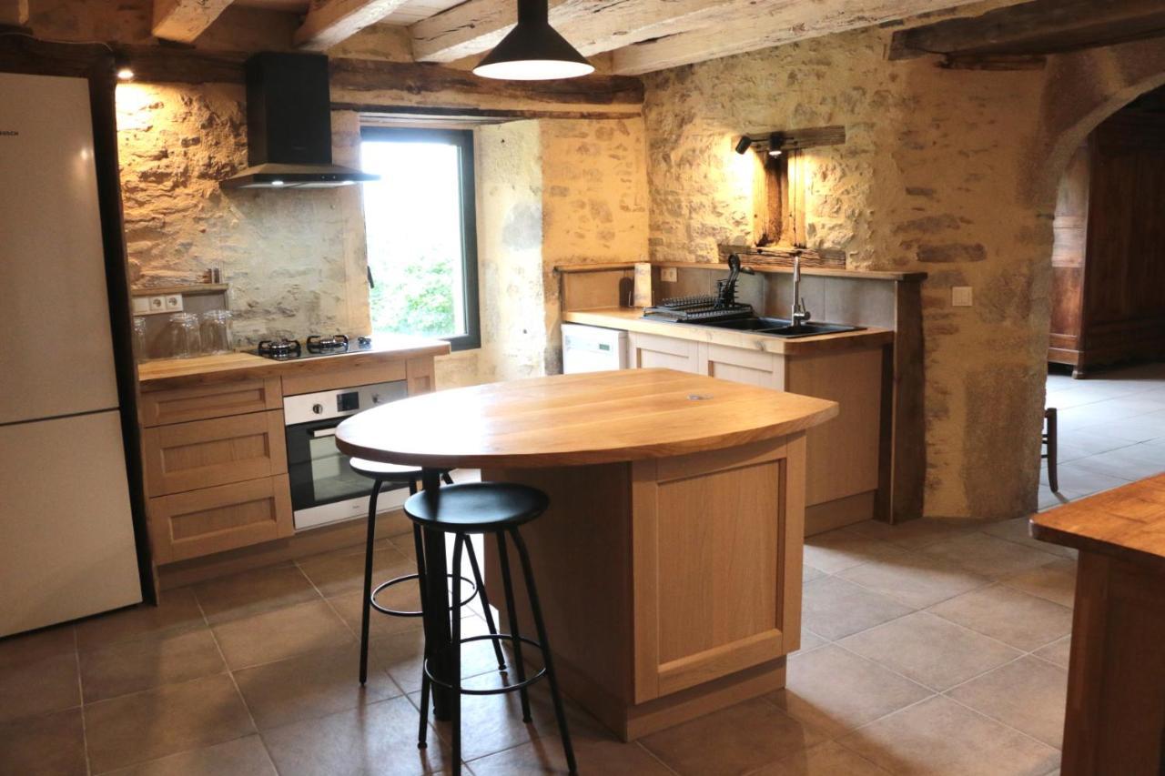 Grande maison de caractère en pierres -superbe vue Saint-Cirgues  Extérieur photo